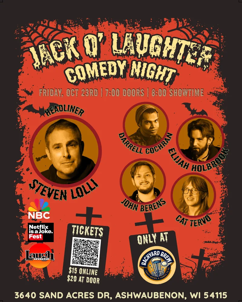 Jack O' Laughter Comedy Night at Backyard Brew